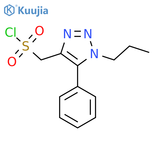 (5-phenyl-1-propyl-1H-1,2,3-triazol-4-yl)methanesulfonyl chloride structure