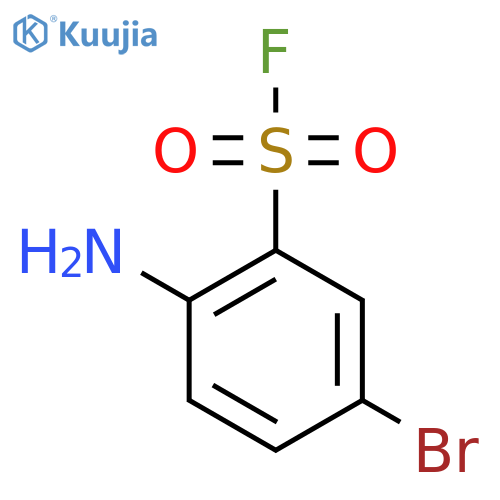 2-amino-5-bromobenzene-1-sulfonyl fluoride structure
