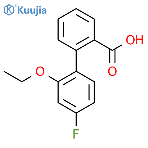 2-(2-ethoxy-4-fluorophenyl)benzoic acid structure