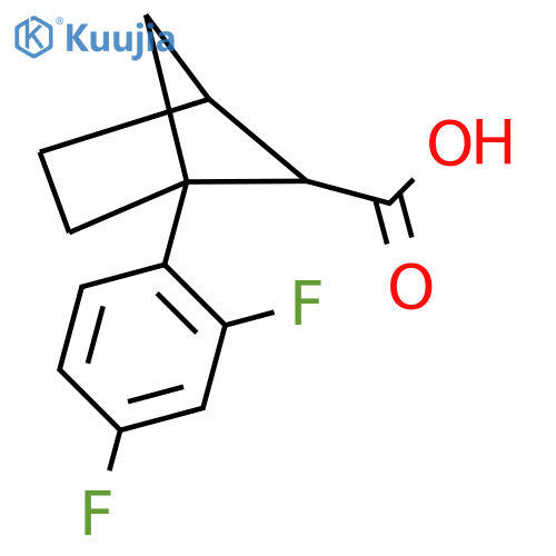 1-(2,4-difluorophenyl)bicyclo2.1.1hexane-5-carboxylic acid structure