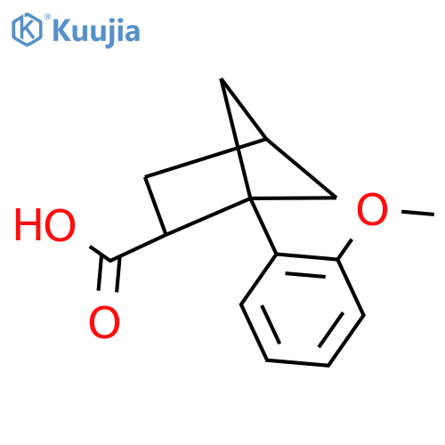 1-(2-methoxyphenyl)bicyclo2.1.1hexane-2-carboxylic acid structure