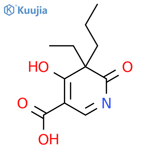 5-Ethyl-4,6-dioxo-5-propyl-1,4,5,6-tetrahydropyridine-3-carboxylic acid structure