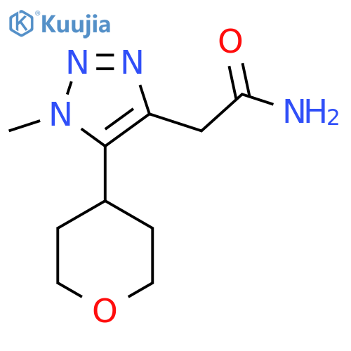 2-1-methyl-5-(oxan-4-yl)-1H-1,2,3-triazol-4-ylacetamide structure