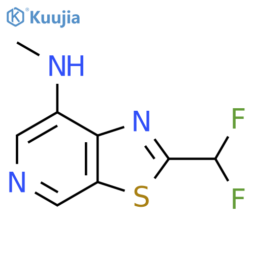 2-(difluoromethyl)-N-methyl-1,3thiazolo5,4-cpyridin-7-amine structure