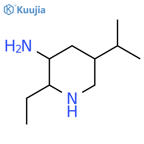 2-ethyl-5-(propan-2-yl)piperidin-3-amine structure