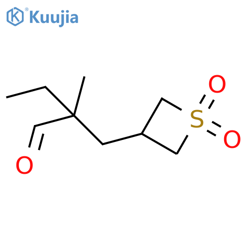 2-(1,1-dioxo-1lambda6-thietan-3-yl)methyl-2-methylbutanal structure