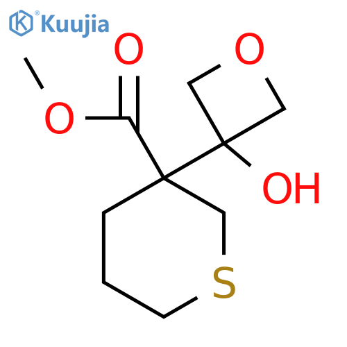 methyl 3-(3-hydroxyoxetan-3-yl)thiane-3-carboxylate structure