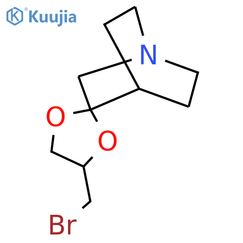 4'-(bromomethyl)-4-azaspirobicyclo2.2.2octane-2,2'-1,3dioxolane structure
