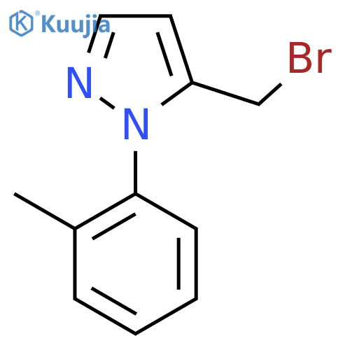 5-(bromomethyl)-1-(2-methylphenyl)-1H-pyrazole structure