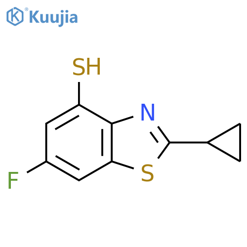 2-cyclopropyl-6-fluoro-1,3-benzothiazole-4-thiol structure