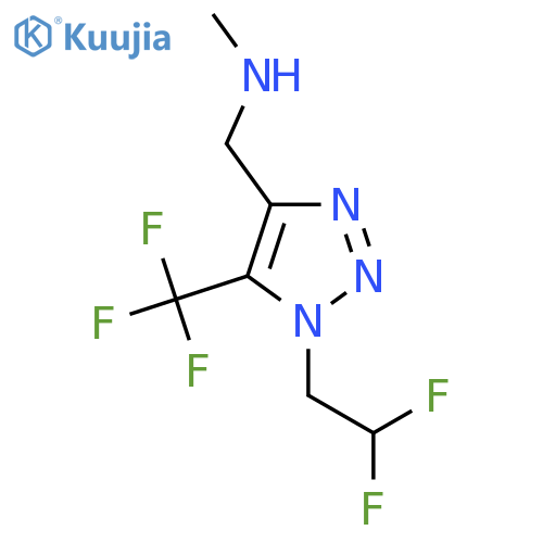{1-(2,2-difluoroethyl)-5-(trifluoromethyl)-1H-1,2,3-triazol-4-ylmethyl}(methyl)amine structure
