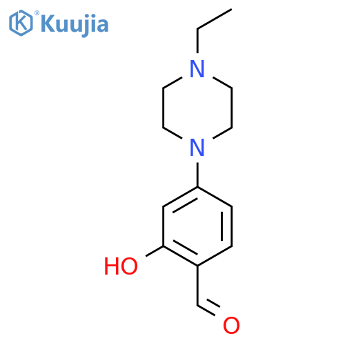 4-(4-ethylpiperazin-1-yl)-2-hydroxybenzaldehyde structure