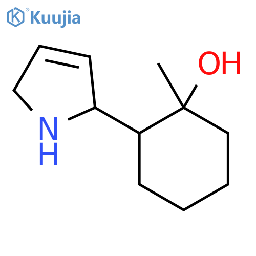 2-(2,5-dihydro-1H-pyrrol-2-yl)-1-methylcyclohexan-1-ol structure