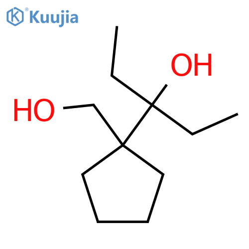 3-1-(hydroxymethyl)cyclopentylpentan-3-ol structure