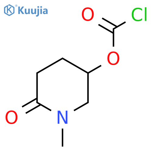1-methyl-6-oxopiperidin-3-yl chloroformate structure