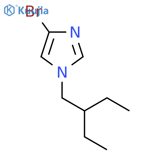 4-bromo-1-(2-ethylbutyl)-1H-imidazole structure