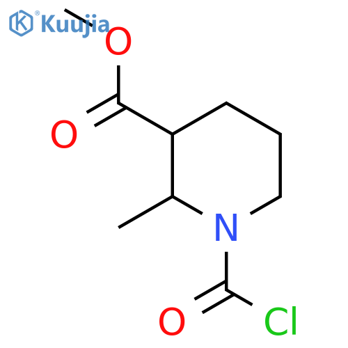 methyl 1-(carbonochloridoyl)-2-methylpiperidine-3-carboxylate structure