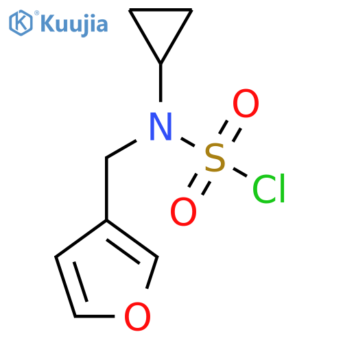 N-cyclopropyl-N-(furan-3-ylmethyl)sulfamoyl chloride structure