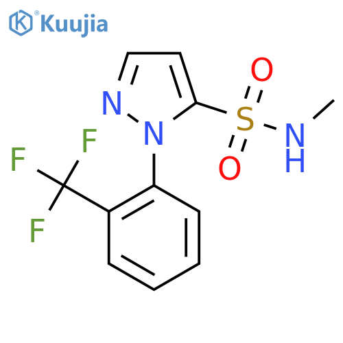 N-methyl-1-2-(trifluoromethyl)phenyl-1H-pyrazole-5-sulfonamide structure