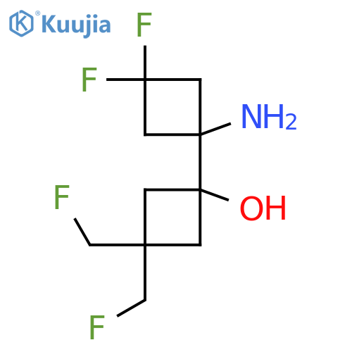 1-(1-amino-3,3-difluorocyclobutyl)-3,3-bis(fluoromethyl)cyclobutan-1-ol structure