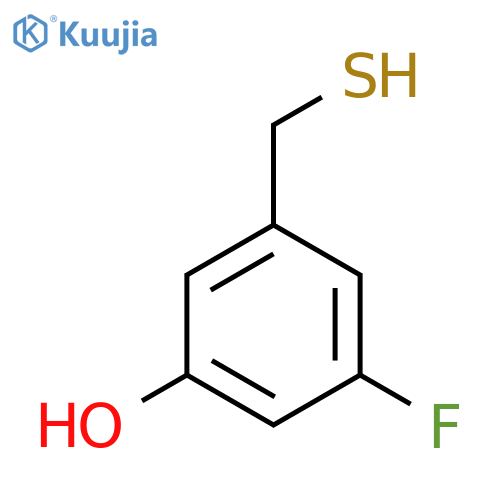 3-fluoro-5-(sulfanylmethyl)phenol structure