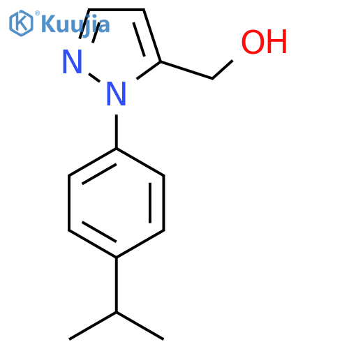 {1-4-(propan-2-yl)phenyl-1H-pyrazol-5-yl}methanol structure