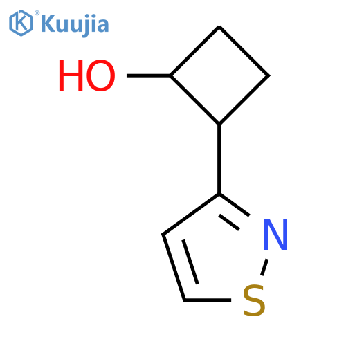 2-(1,2-thiazol-3-yl)cyclobutan-1-ol structure