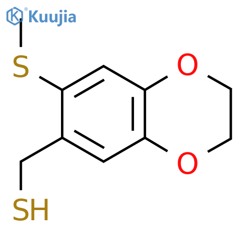 7-(methylsulfanyl)-2,3-dihydro-1,4-benzodioxin-6-ylmethanethiol structure