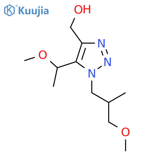 1-(3-methoxy-2-methylpropyl)-5-(1-methoxyethyl)-1H-1,2,3-triazol-4-ylmethanol structure