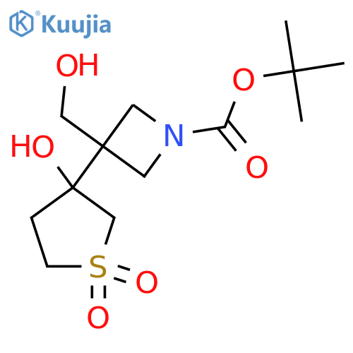 tert-butyl 3-(3-hydroxy-1,1-dioxo-1lambda6-thiolan-3-yl)-3-(hydroxymethyl)azetidine-1-carboxylate structure