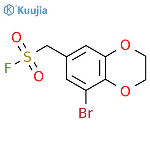 (8-Bromo-2,3-dihydro-1,4-benzodioxin-6-yl)methanesulfonyl fluoride structure