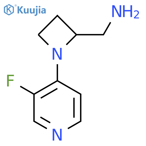 1-(3-fluoropyridin-4-yl)azetidin-2-ylmethanamine structure