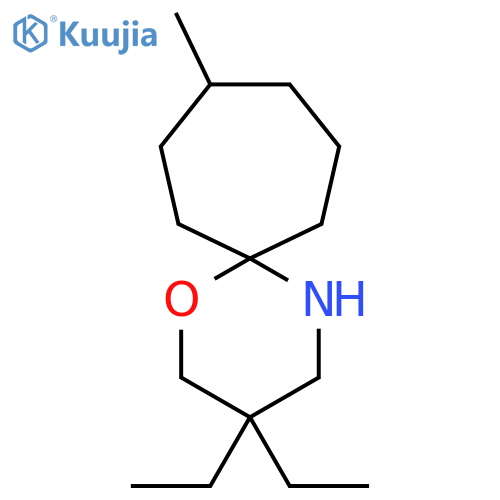 3,3-diethyl-9-methyl-1-oxa-5-azaspiro5.6dodecane structure