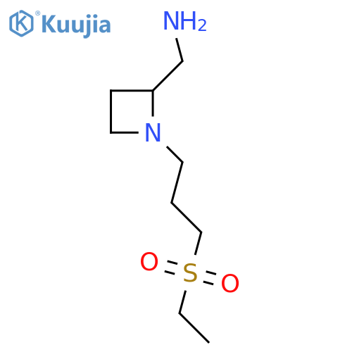 {1-3-(ethanesulfonyl)propylazetidin-2-yl}methanamine structure