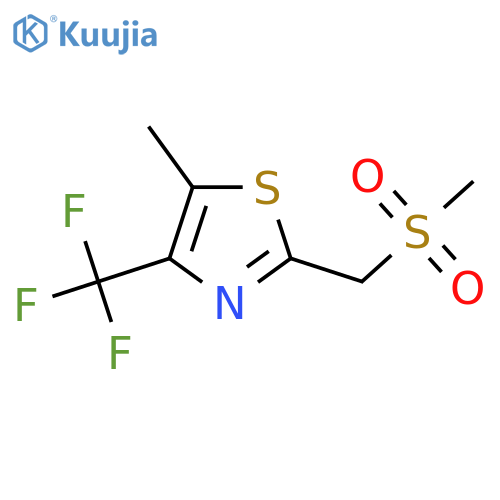 2-(methanesulfonylmethyl)-5-methyl-4-(trifluoromethyl)-1,3-thiazole structure