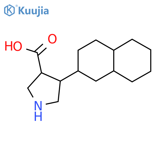 4-(decahydronaphthalen-2-yl)pyrrolidine-3-carboxylic acid structure