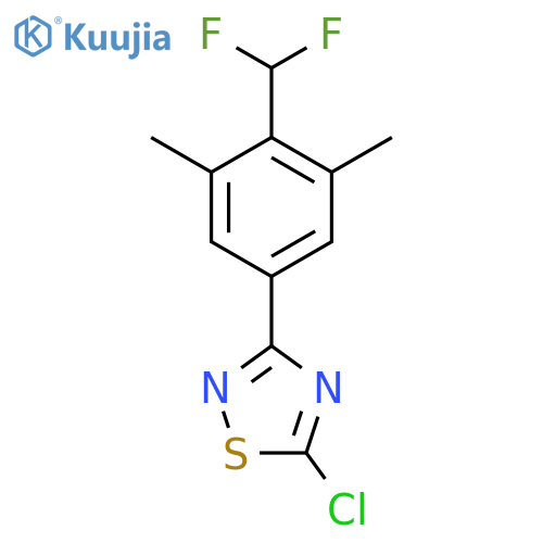 5-chloro-3-4-(difluoromethyl)-3,5-dimethylphenyl-1,2,4-thiadiazole structure