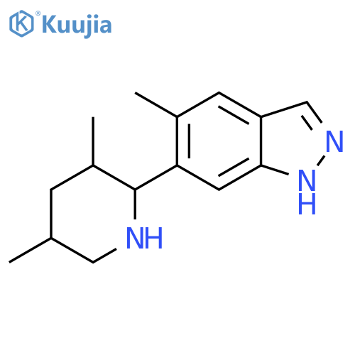 6-(3,5-dimethylpiperidin-2-yl)-5-methyl-1H-indazole structure