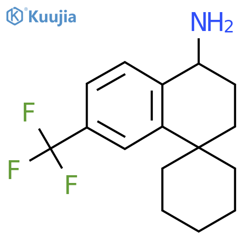 7'-(trifluoromethyl)-3',4'-dihydro-2'H-spirocyclohexane-1,1'-naphthalene-4'-amine structure