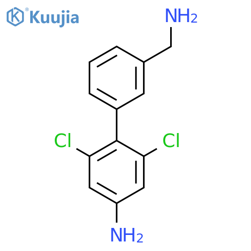 4-3-(aminomethyl)phenyl-3,5-dichloroaniline structure