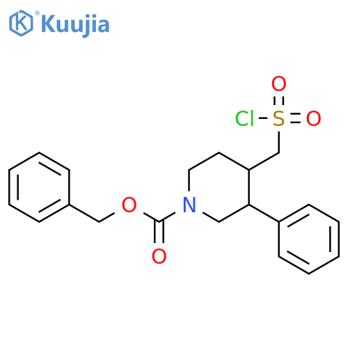 benzyl 4-(chlorosulfonyl)methyl-3-phenylpiperidine-1-carboxylate structure