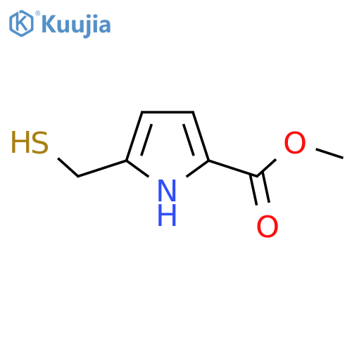 methyl 5-(sulfanylmethyl)-1H-pyrrole-2-carboxylate structure