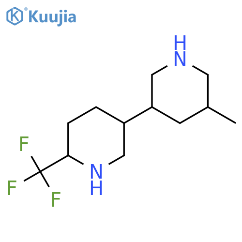 3-methyl-5-6-(trifluoromethyl)piperidin-3-ylpiperidine structure