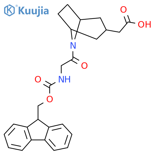 2-{8-2-({(9H-fluoren-9-yl)methoxycarbonyl}amino)acetyl-8-azabicyclo3.2.1octan-3-yl}acetic acid structure