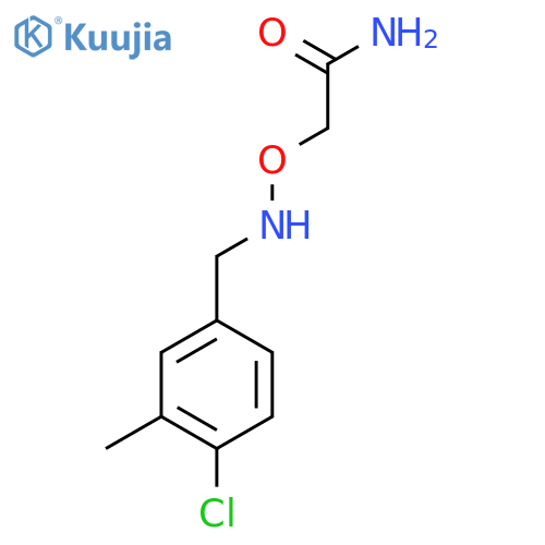 2-({(4-chloro-3-methylphenyl)methylamino}oxy)acetamide structure