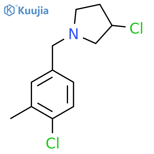 3-chloro-1-(4-chloro-3-methylphenyl)methylpyrrolidine structure