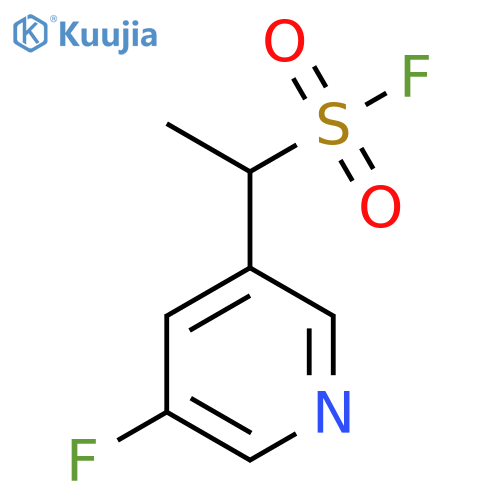 1-(5-fluoropyridin-3-yl)ethane-1-sulfonyl fluoride structure