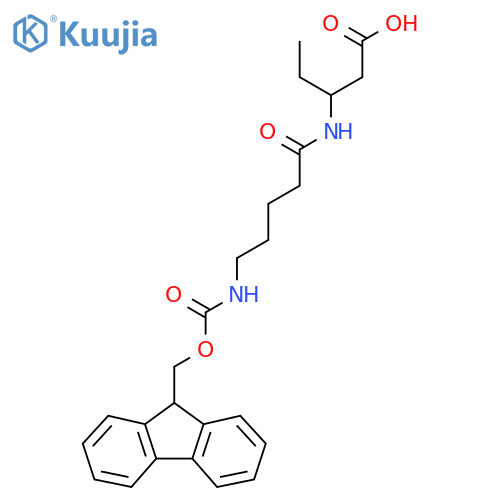 3-5-({(9H-fluoren-9-yl)methoxycarbonyl}amino)pentanamidopentanoic acid structure
