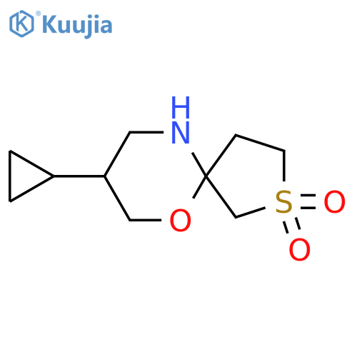 8-cyclopropyl-6-oxa-2lambda6-thia-10-azaspiro4.5decane-2,2-dione structure