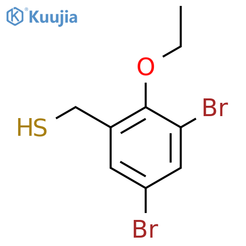 (3,5-dibromo-2-ethoxyphenyl)methanethiol structure